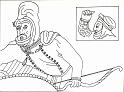 Kriegstracht Darios III. (Alexandermosaik)T42A1